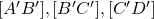 [A'B'], [B'C'], [C'D']