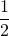 \dfrac{1}{2}