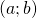 Rendered by QuickLaTeX.com (a;b)