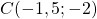 C(-1,5;-2)