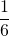 \dfrac{1}{6}