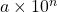 Rendered by QuickLaTeX.com a \times 10^n