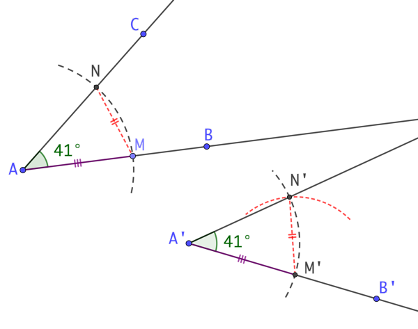 Copie d’un angle