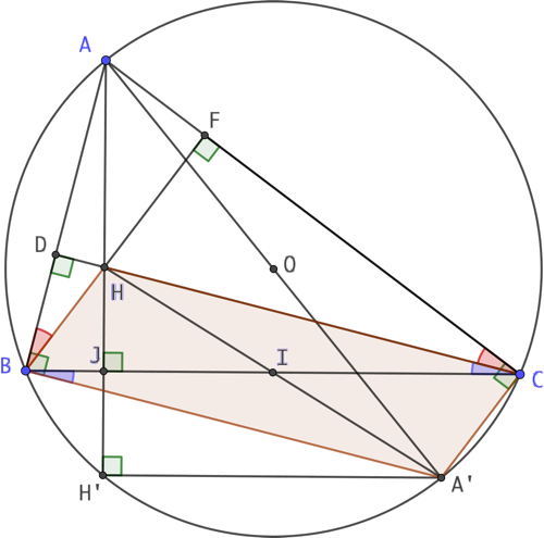 Symétrique central de l’orthocentre