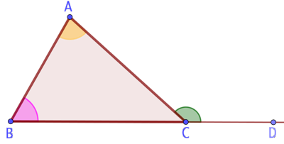 Angle extérieur à un triangle