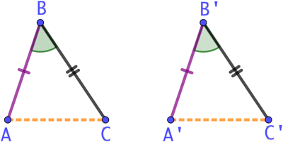 Triangles isométriques