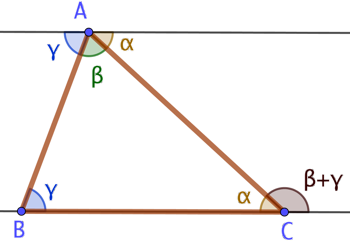 Les 3 angles d’un triangle