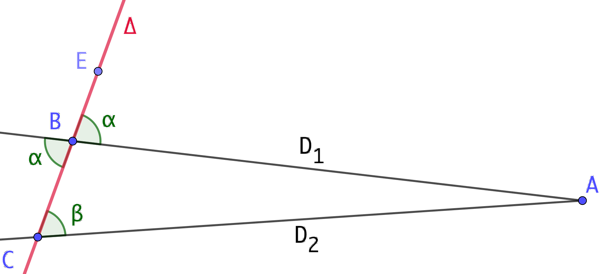 Angles alternes internes et droites parallèles