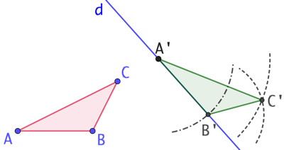 Construire un triangle isométrique à un autre