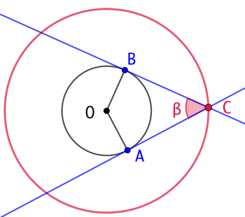 Points dont les tangentes à un cercle donné forment entre elles un angle de mesure constante