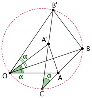 Égalité d’angles par une rotation