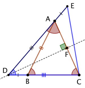 3 triangles isocèles