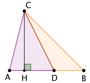 Lemme des proportions : Aire proportionnelle à la base dans un triangle