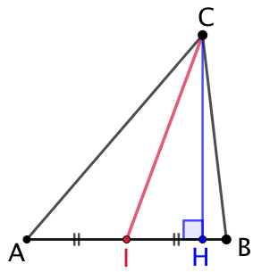 Carré de la médiane d’un triangle