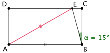 Triangle d’or à partir d’un rectangle